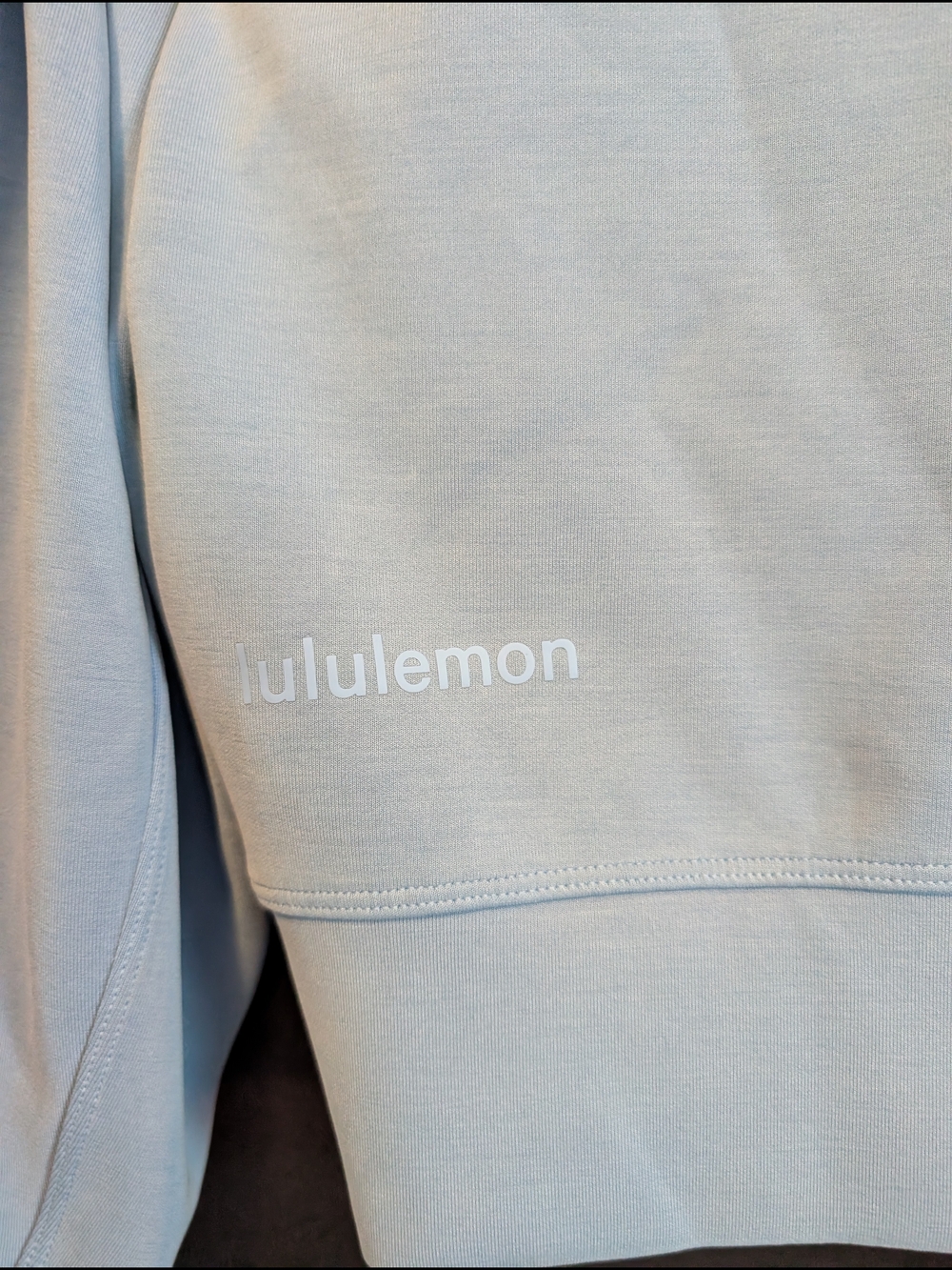 lululemon athletica Light Blue Scoop Neck Sweatshirt Super Soft Baggy Loose Fit